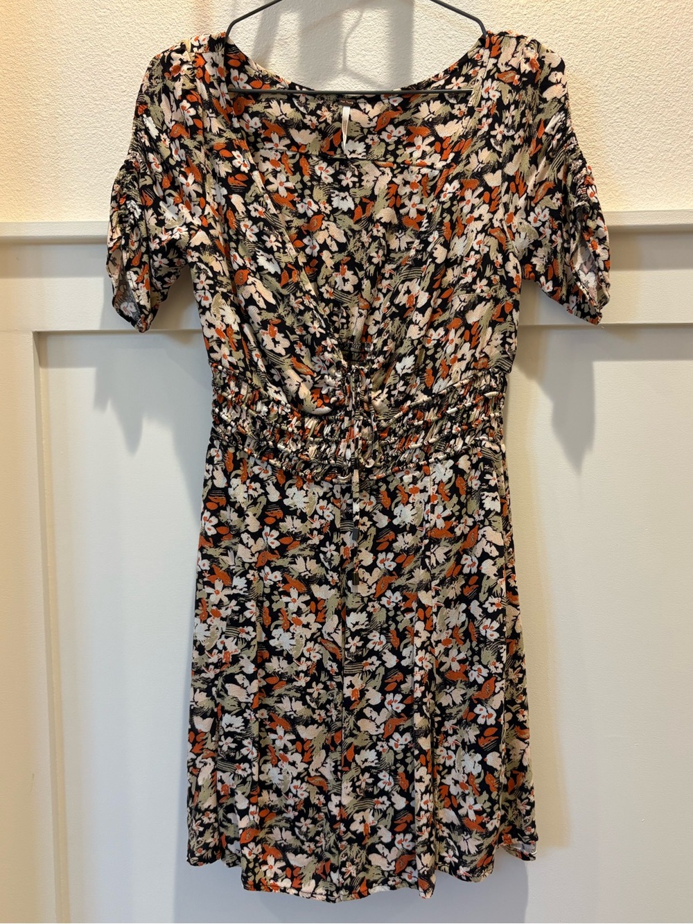 Free People "Forget Me Not" Floral Smocked Summer Boho Mini Dress - Picture 2 of 7